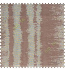 Brown color vertical stripes sound vibration effect lines horizontal color lines poly fabric sheer curtain